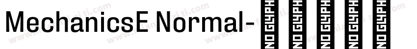 MechanicsE Normal字体转换